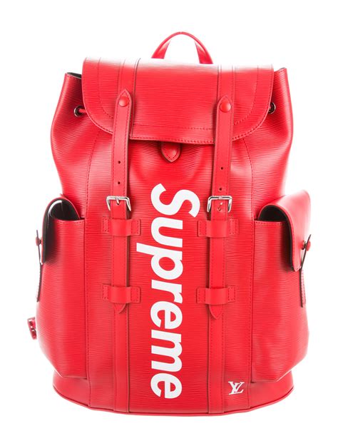 louis vuitton x supreme christopher backpack|louis vuitton supreme raincoat.